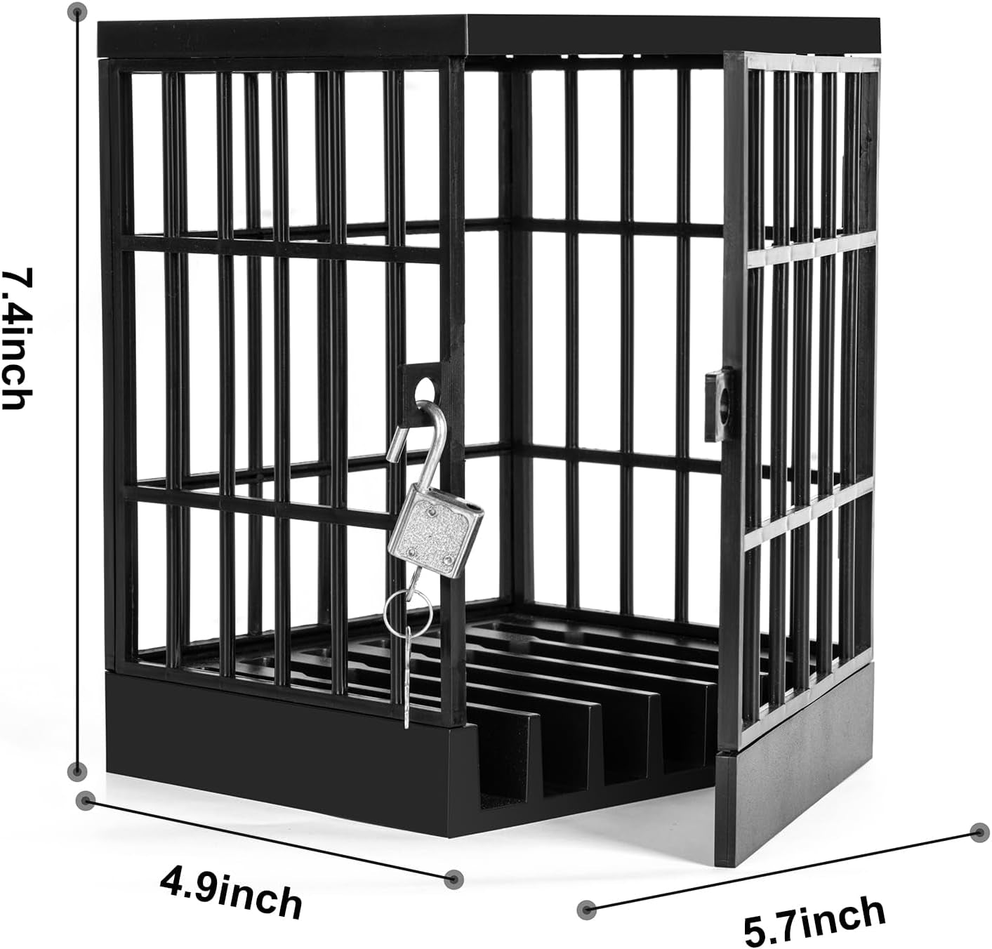 Cell Phone Jail Lock Box, Mobile Phones Prison Lockable Cage for Classroom Family Time Party