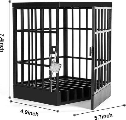 Cell Phone Jail Lock Box, Mobile Phones Prison Lockable Cage for Classroom Family Time Party